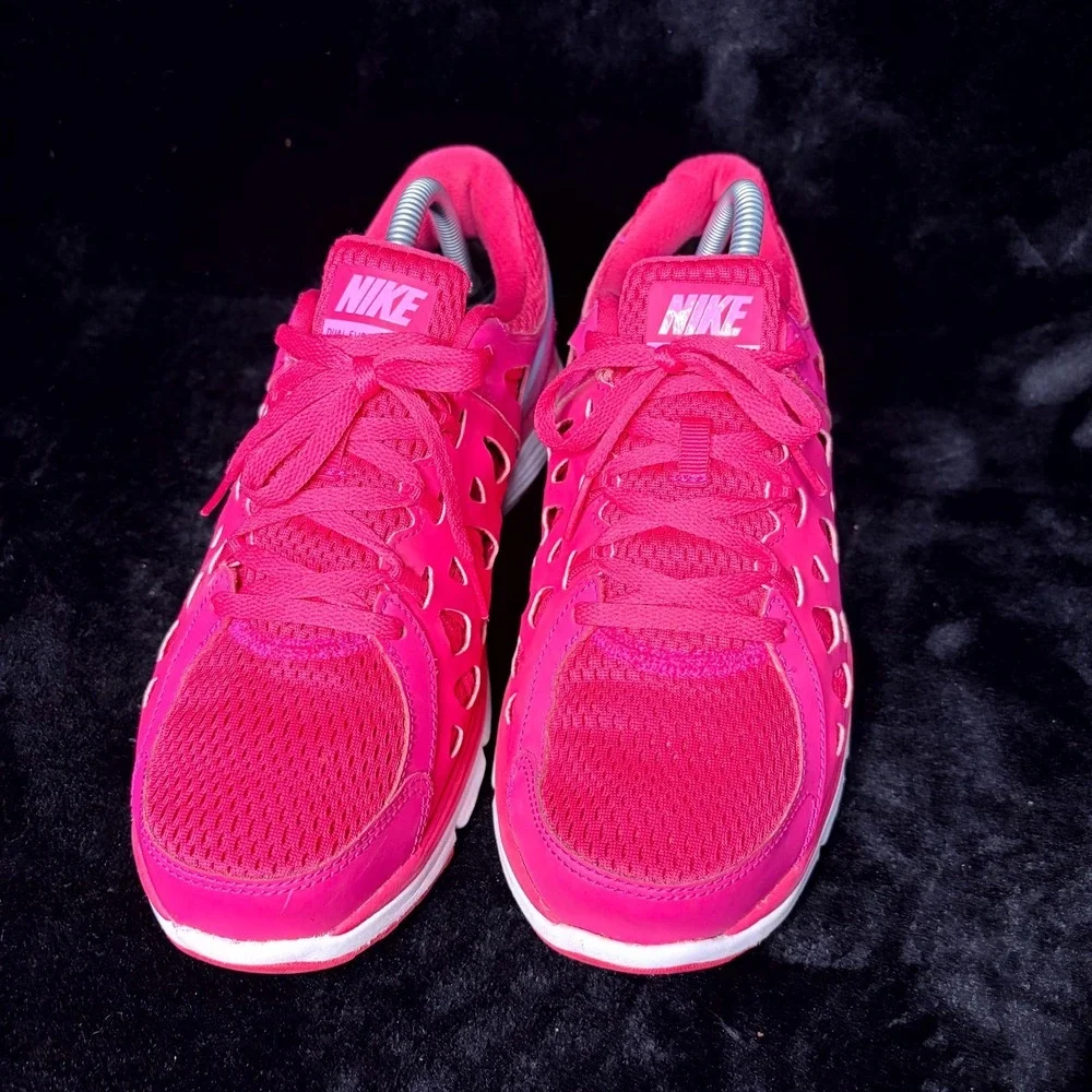 Nike Dual Fusion Run 2‎ 599564-602 Womens US 9.5 Running Shoes Pink Sneakers